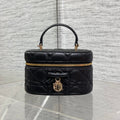 DIOR 26S MINI VANITY 17 IN BLACK LAMBSKIN