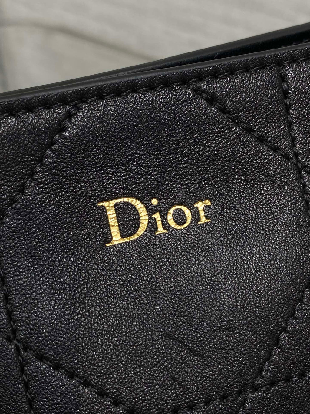 DIOR 26S TRIANON BAG 20 IN BLACK LAMBSKIN
