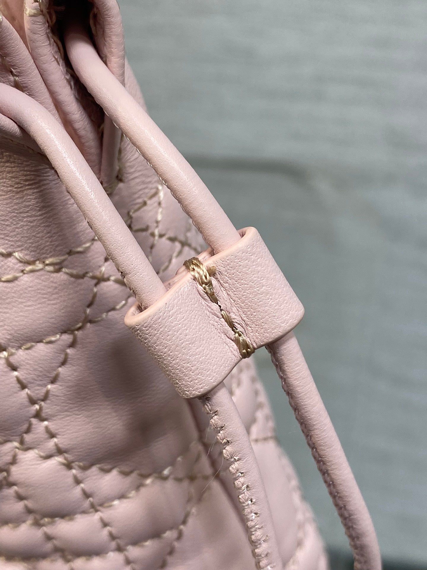 DIOR 26S ADIORABLE BUCKET BAG 20 IN LIGHT PINK LAMBSKIN