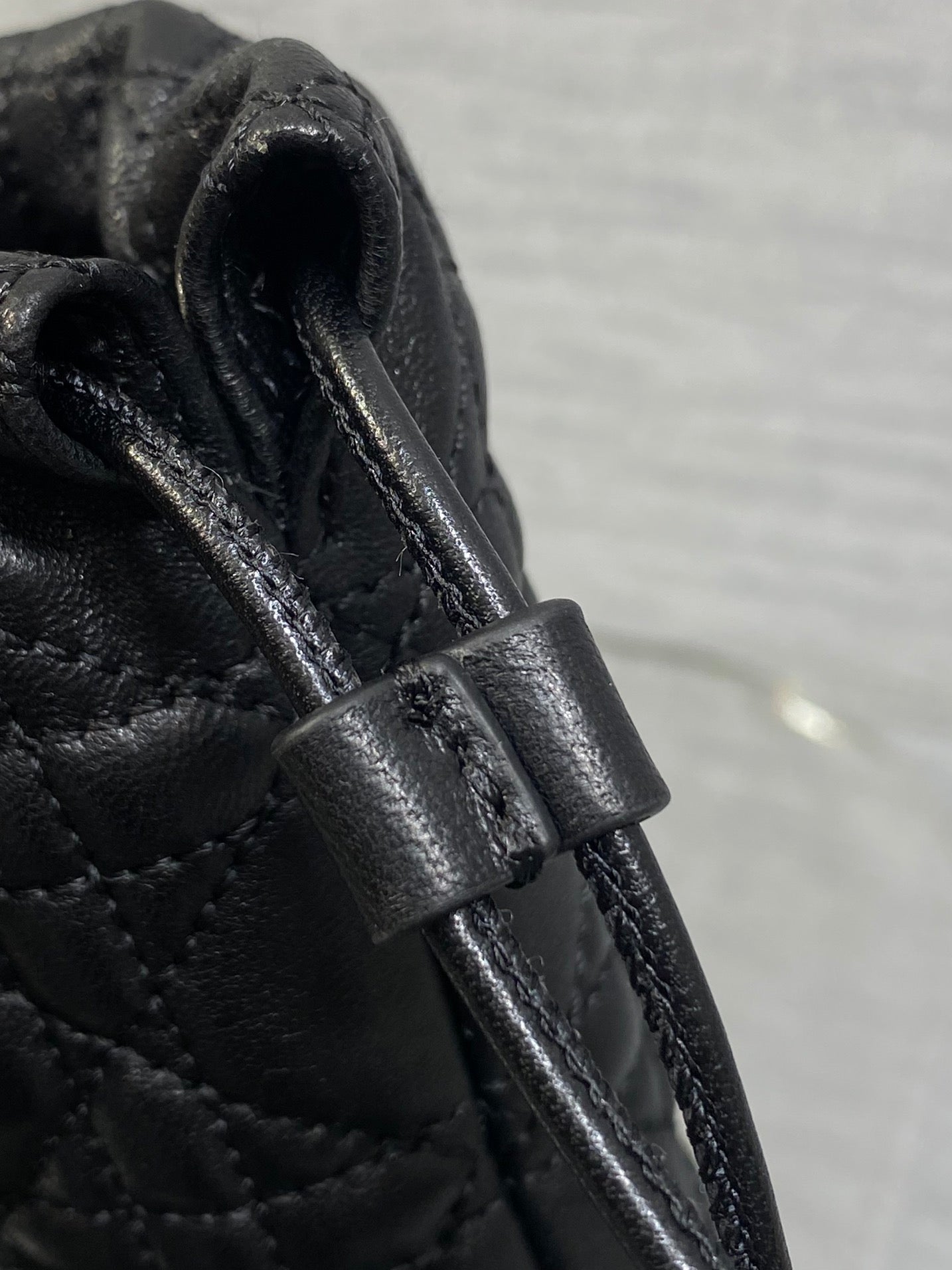 DIOR 26S ADIORABLE BUCKET BAG 20 IN BLACK LAMBSKIN