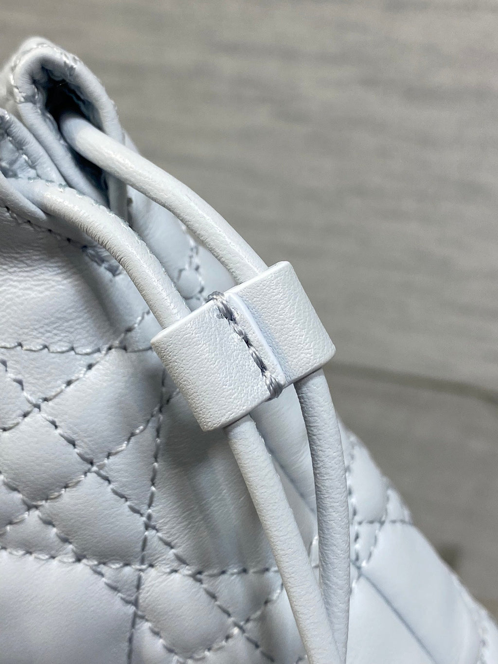 DIOR 26S ADIORABLE BUCKET BAG 20 IN LIGHT BLUE LAMBSKIN