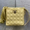 DIOR 26S ADIORABLE BUCKET BAG 20 IN YELLOW LAMBSKIN