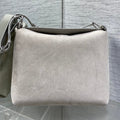 DIOR 26S MEDIUM BAG 31 IN GREY SUEDE