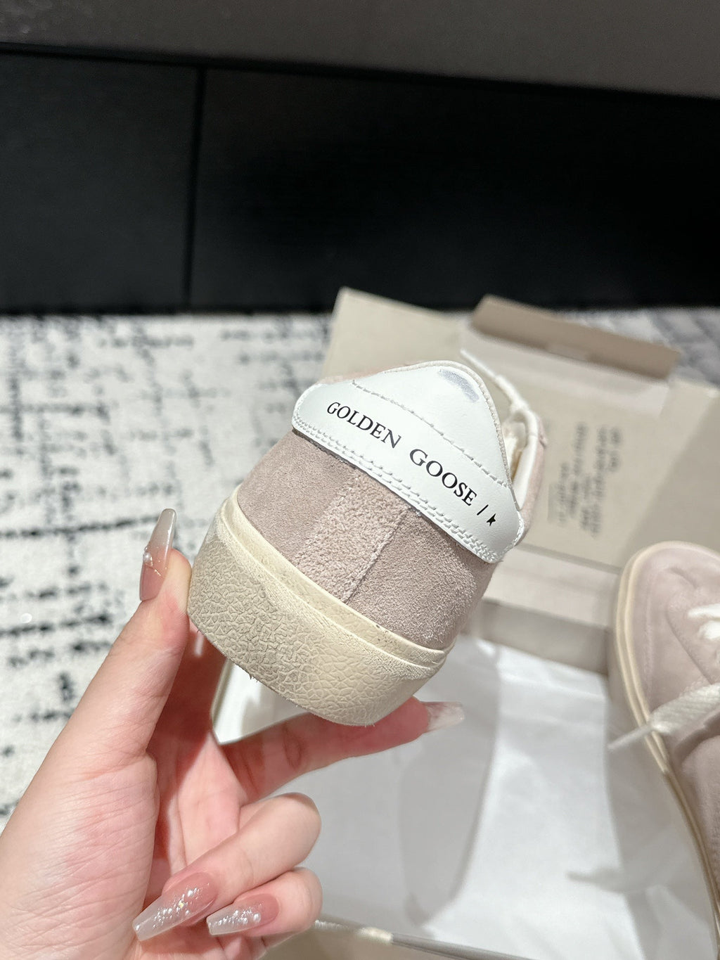 SOUL STAR SNEAKERS IN PINK SUEDE WHITE HEEL TAB