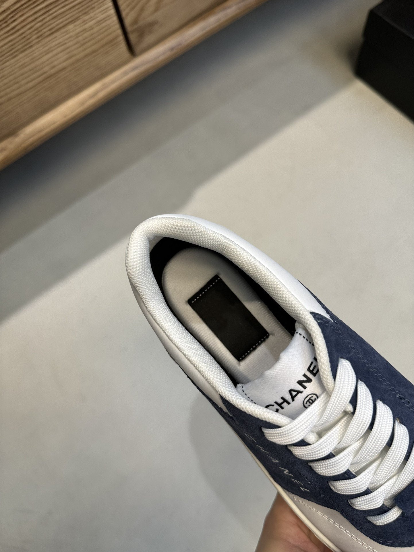 CC SNEAKERS TRAINERS BLUE SUEDE LEATHER