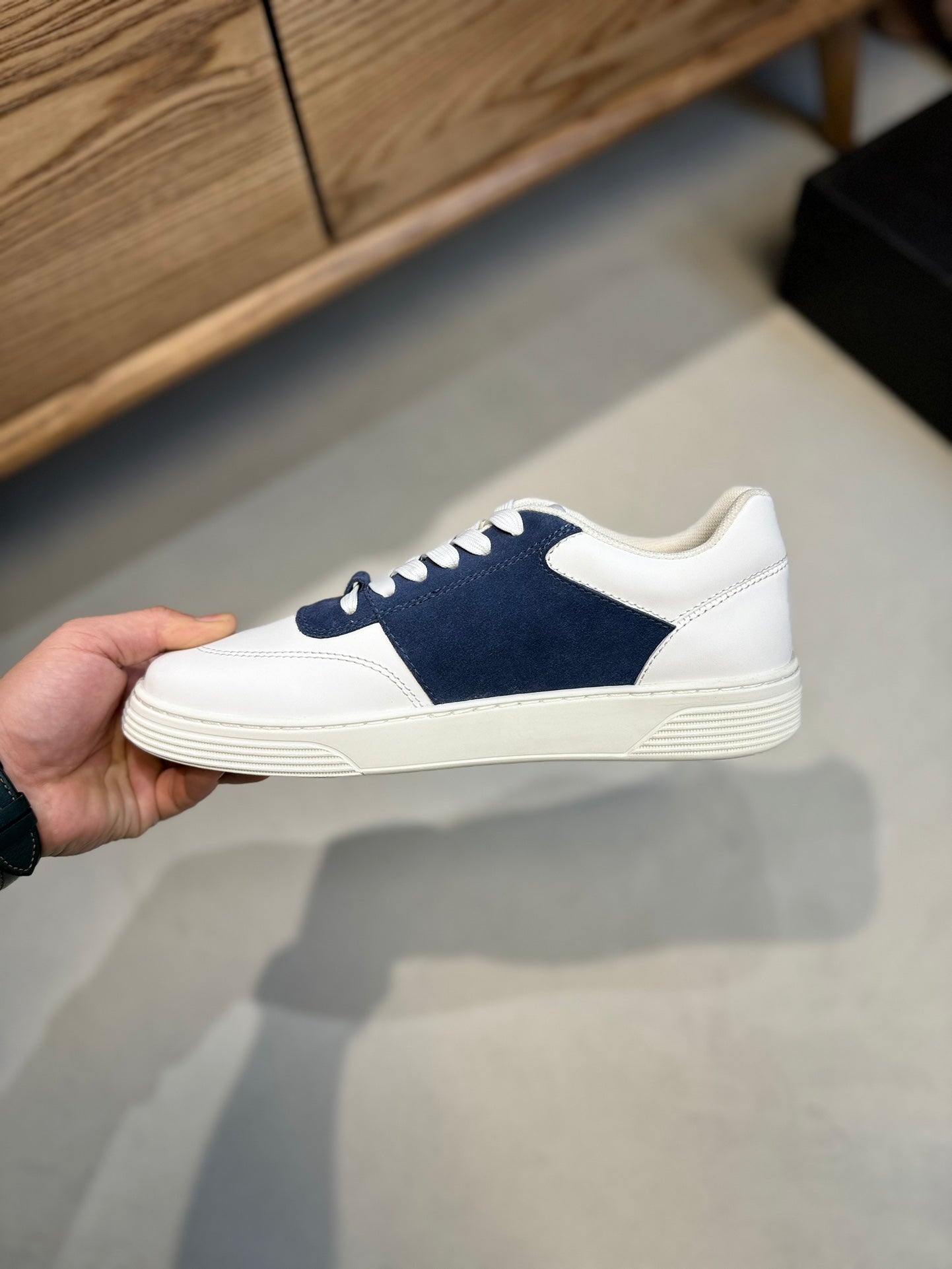 CC SNEAKERS TRAINERS BLUE SUEDE LEATHER