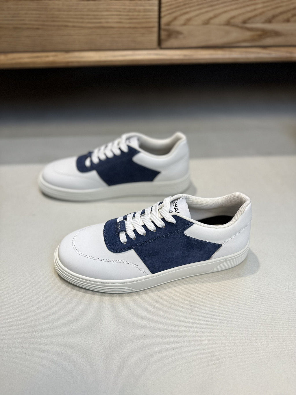 CC SNEAKERS TRAINERS BLUE SUEDE LEATHER