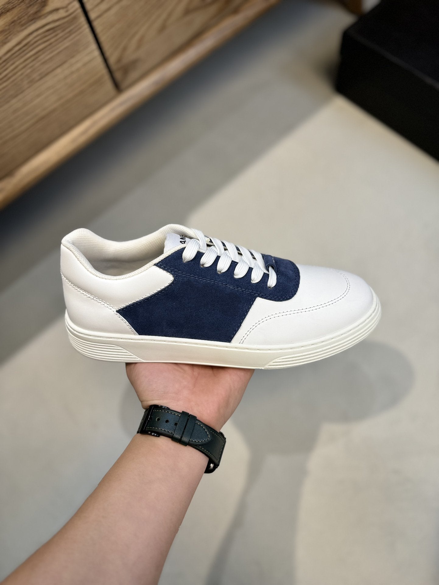CC SNEAKERS TRAINERS BLUE SUEDE LEATHER