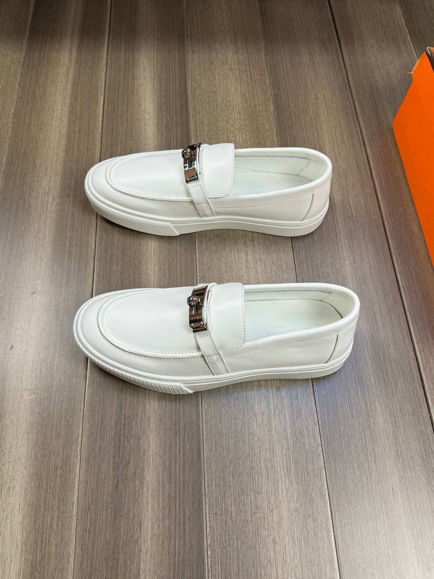 HM GAME SLIP-ON SNEAKER WHITE CALFSKIN