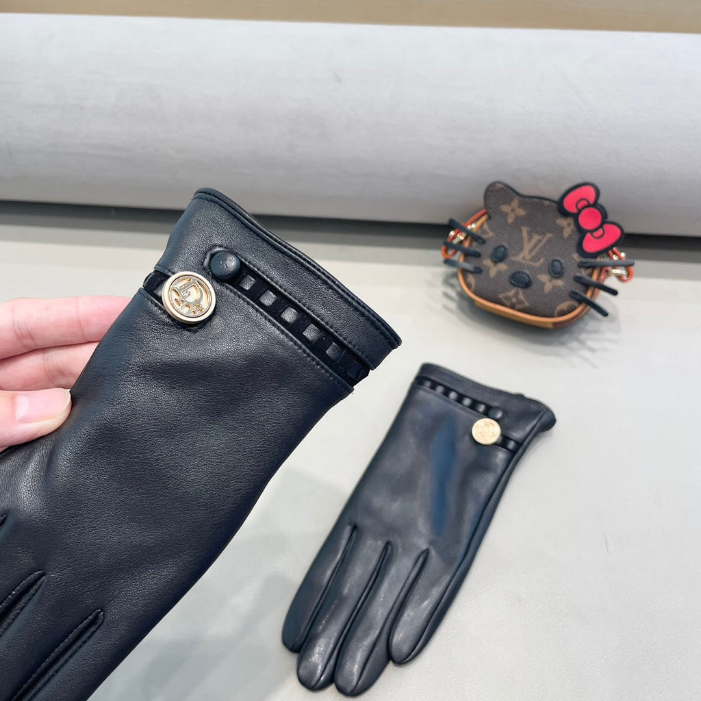 CLASSIC GLOVES IN BLACK LAMBSKIN 355121