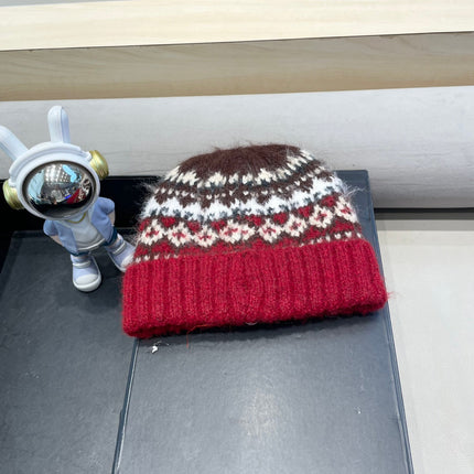 BEANIE HAT IN COLORFUL WOOL 438147