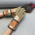 GLOVES IN TORTILLA BROWN MIX COLORFUL WOOL 453749