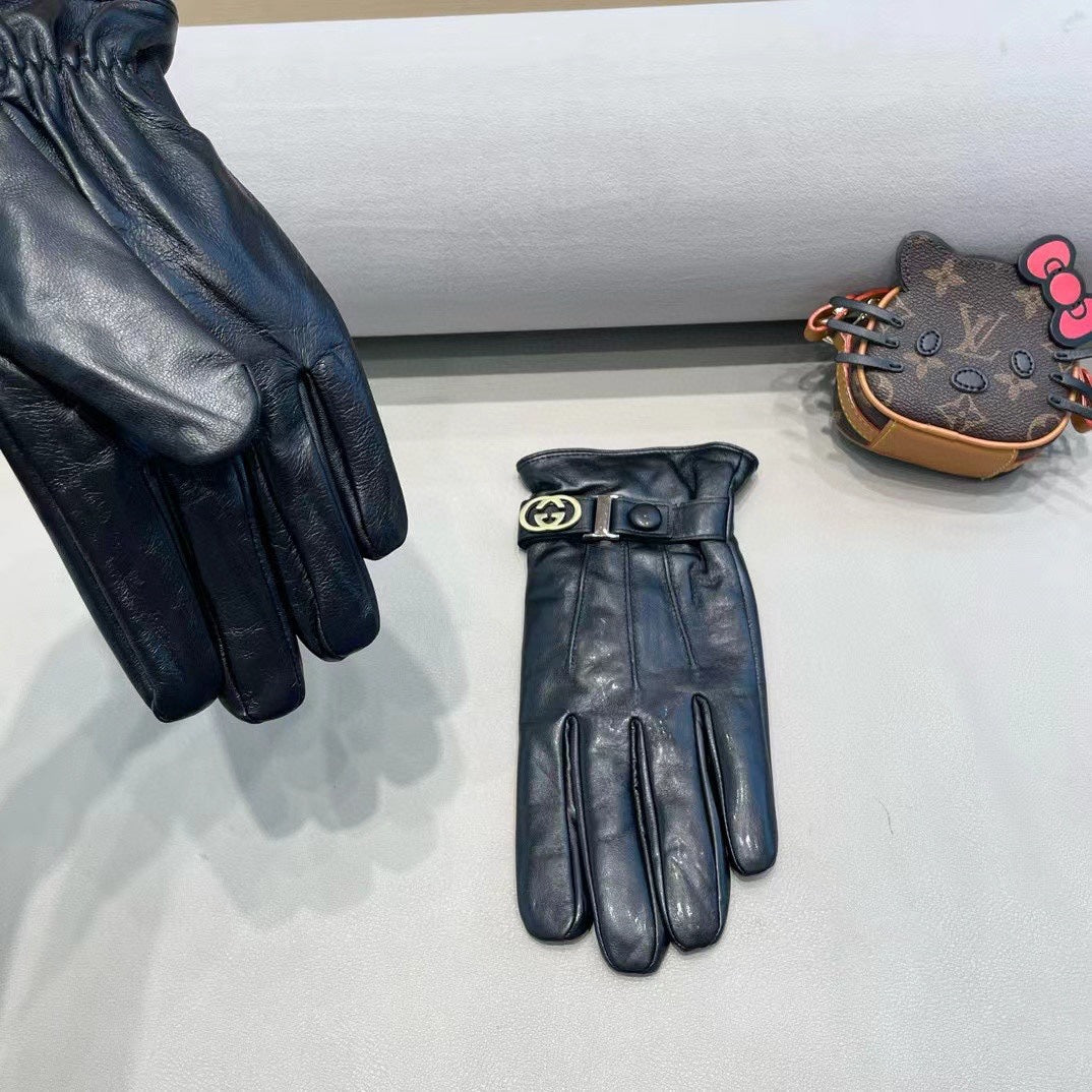 TOUCHSCREEN GLOVES IN BLACK LAMBSKIN 454568