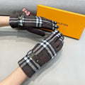 GLOVES IN CHOCOLATE BROWN WOOL 462397