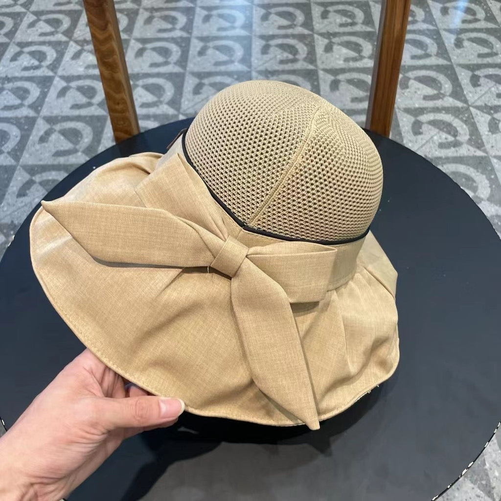 DIOR 26S MESH WIDE-BRIM HAT WITH BOW STYLE 32