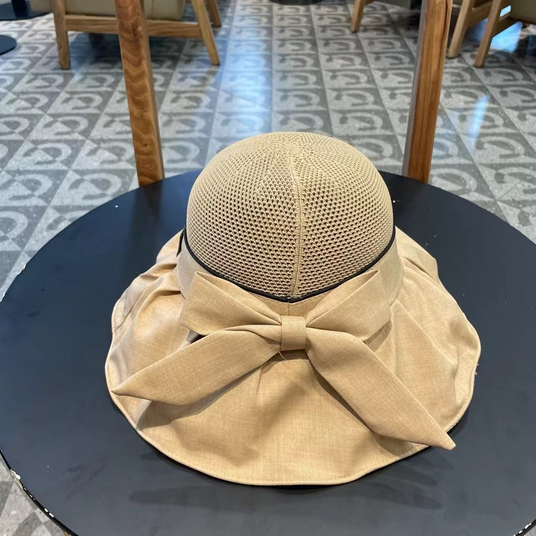 DIOR 26S MESH WIDE-BRIM HAT WITH BOW STYLE 32