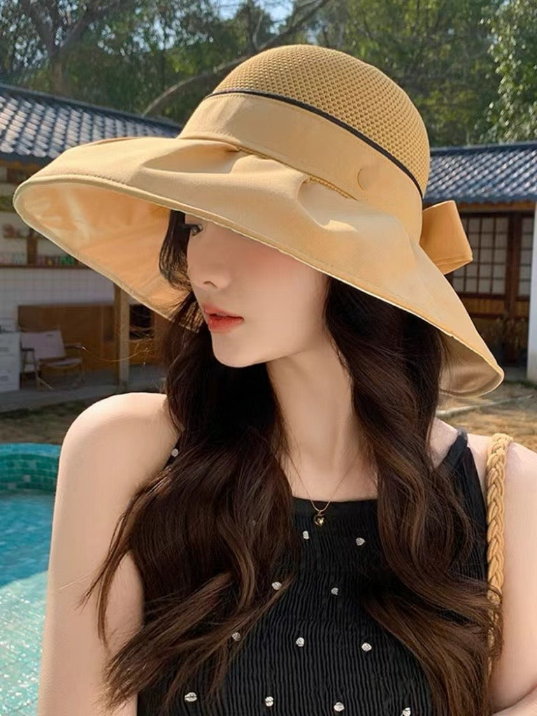 DIOR 26S MESH WIDE-BRIM HAT WITH BOW STYLE 32