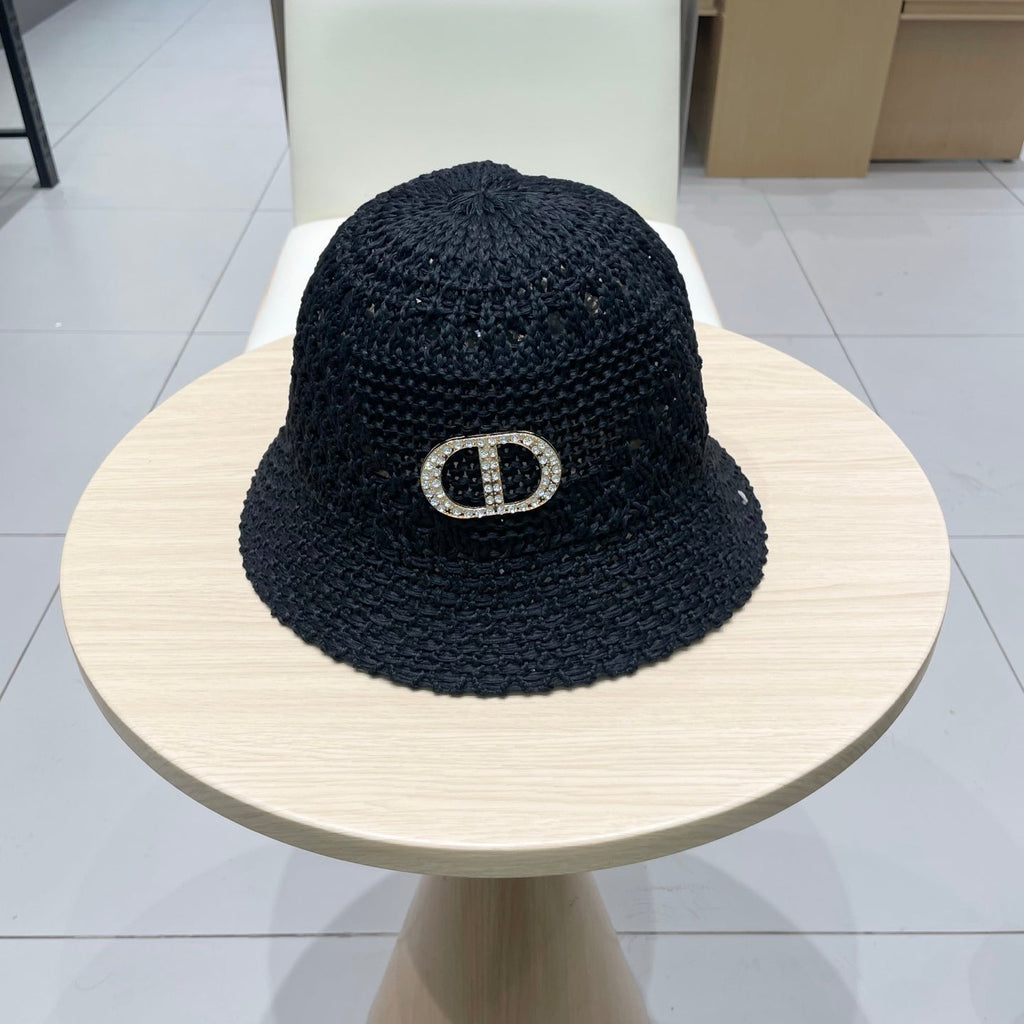DIOR 26S DIOR STRAW BUCKET HAT STYLE 80
