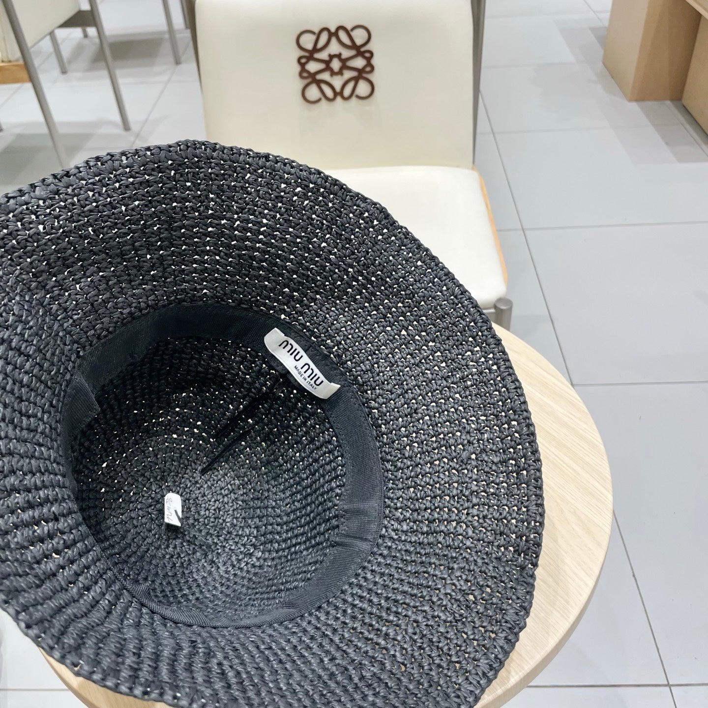 MIUMIU RAFFIA BUCKET HAT STYLE 71