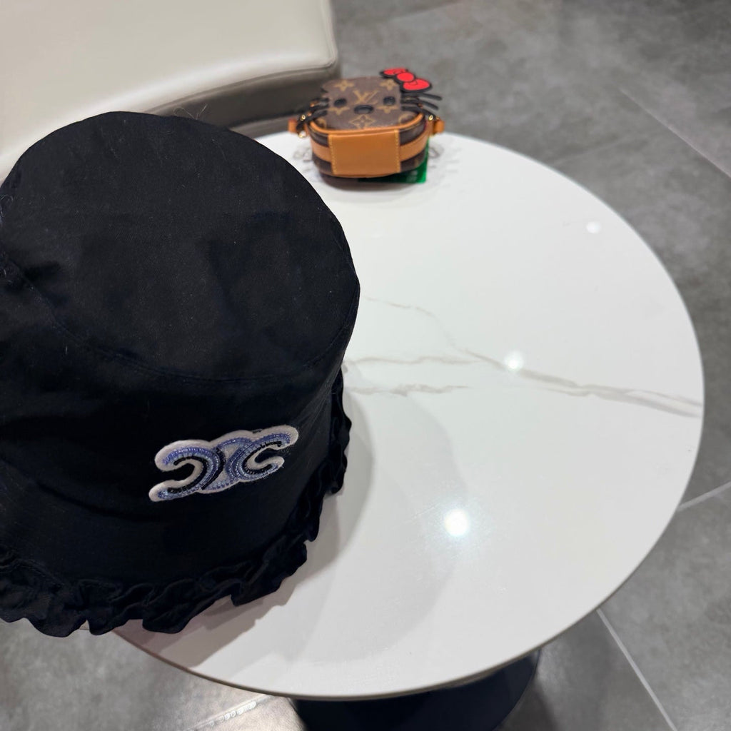 CELINE 26S CELINE RUFFLED BUCKET HAT STYLE 13