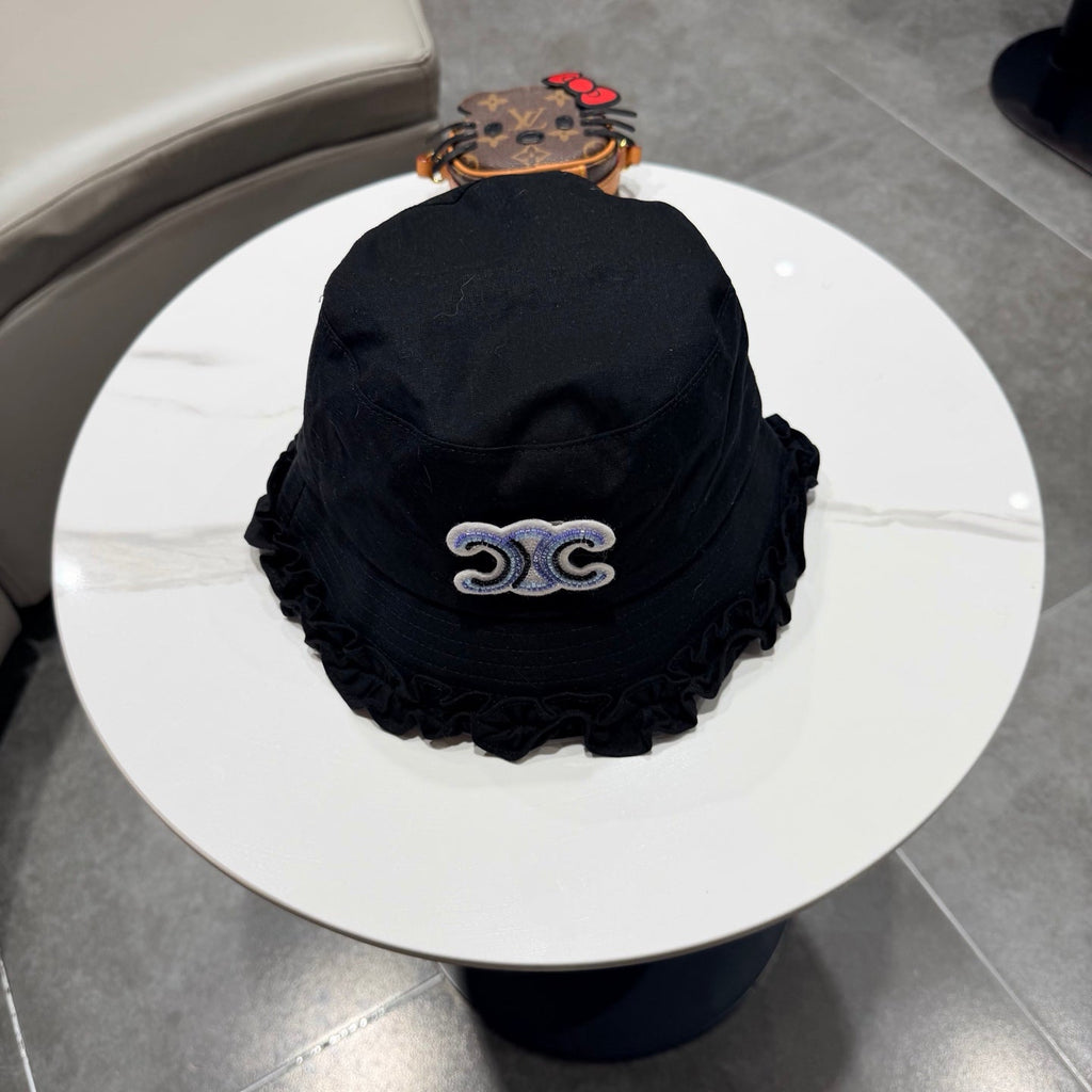 CELINE 26S CELINE RUFFLED BUCKET HAT STYLE 13