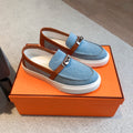 HM GAME SLIP-ON SNEAKER LIGHT BLUE DENIM