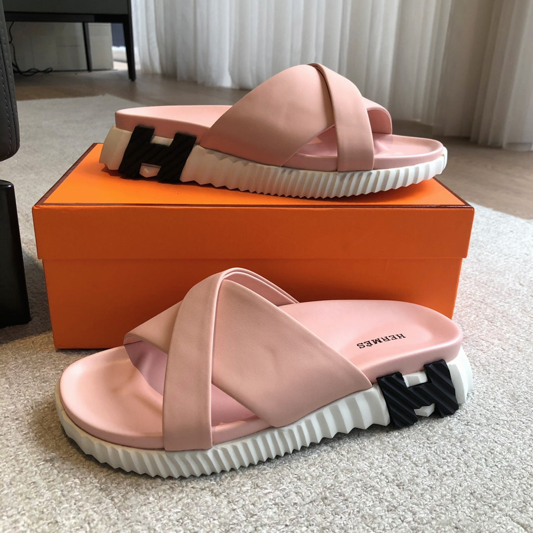 HM INFRA SANDAL BABY PINK CALFSKIN