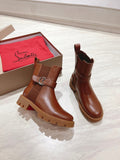 CHELSEA BOOT LUG 30MM IN BROWN CALFSKIN