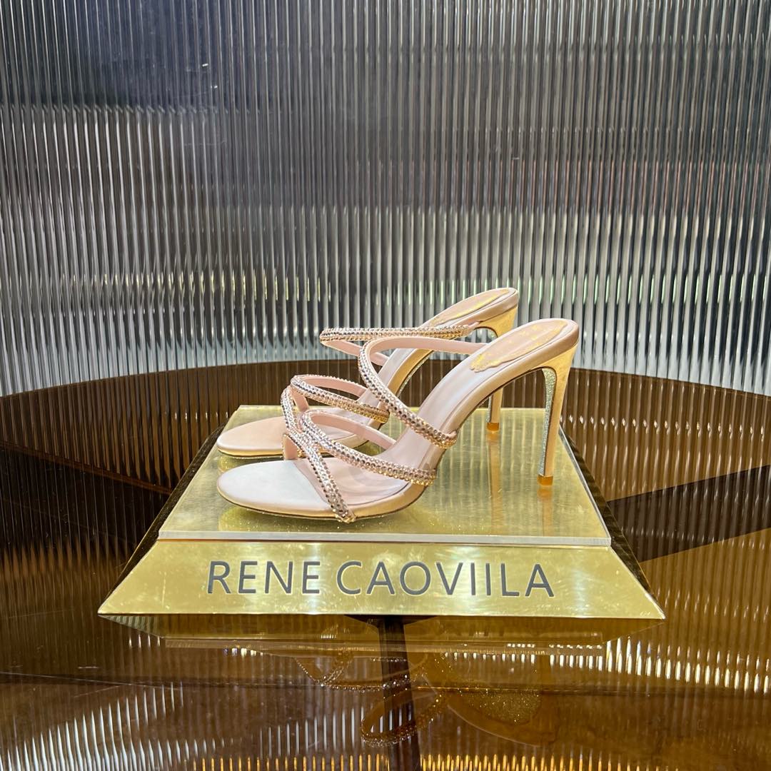 CLEO NUDE SANDAL WITH CRYSTALS 95 MM