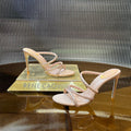 CLEO NUDE SANDAL WITH CRYSTALS 95 MM
