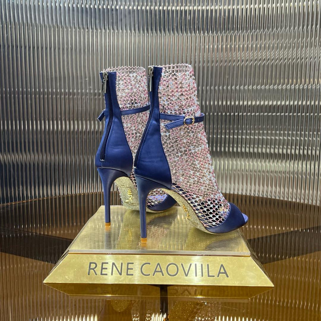 GALAXIA METALLIC ANTHRACITE SANDAL 95 MM CLASSIC BLUE