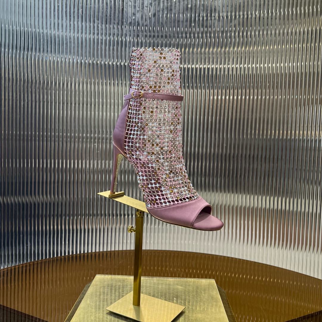 GALAXIA METALLIC ANTHRACITE SANDAL 95 MM TAFFY PINK