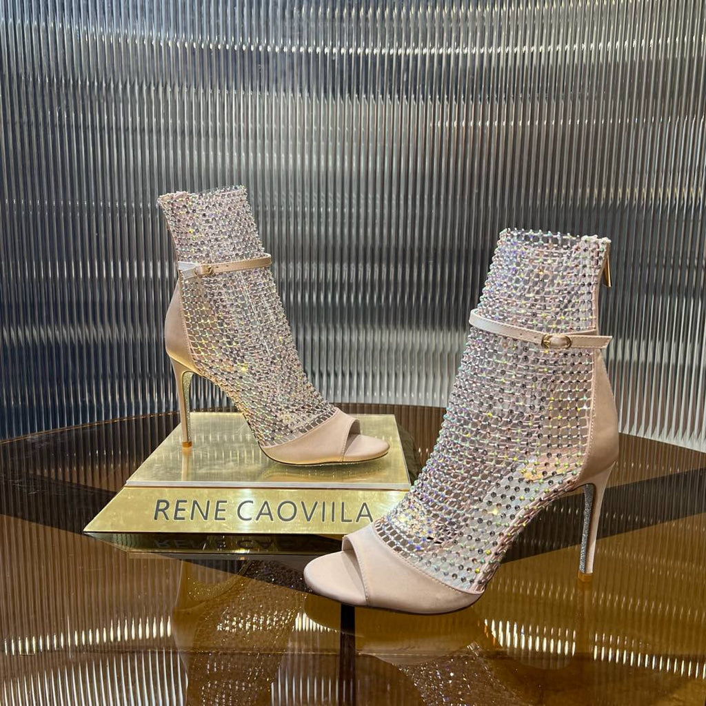 GALAXIA METALLIC ANTHRACITE SANDAL 95 MM LIGHT PINK
