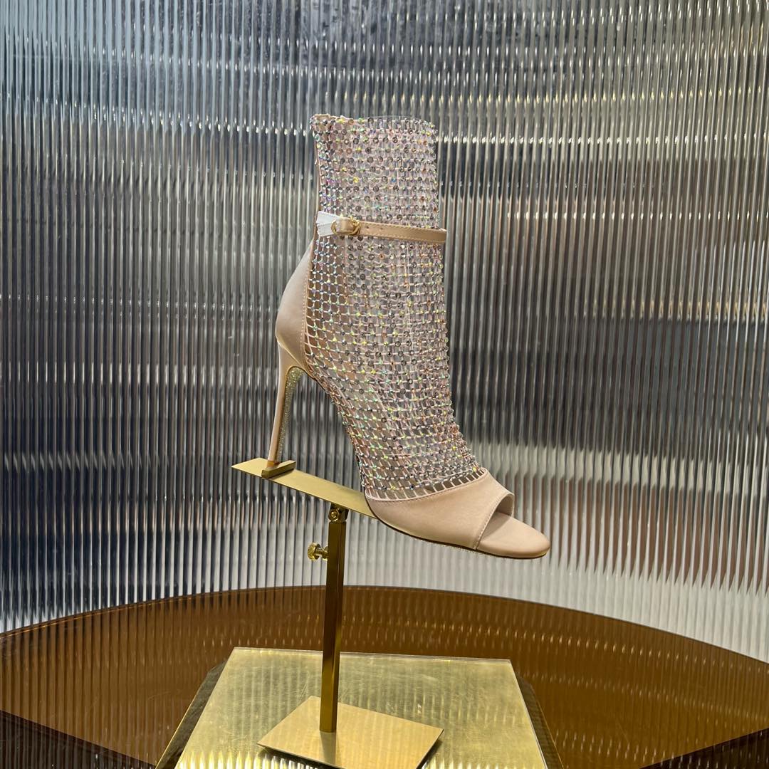 GALAXIA METALLIC ANTHRACITE SANDAL 95 MM LIGHT PINK