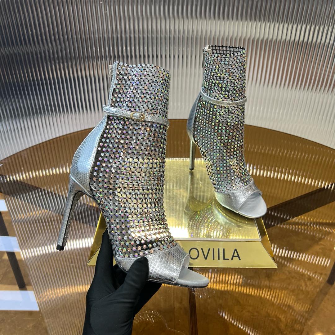 GALAXIA METALLIC ANTHRACITE SANDAL 95 MM SILVER