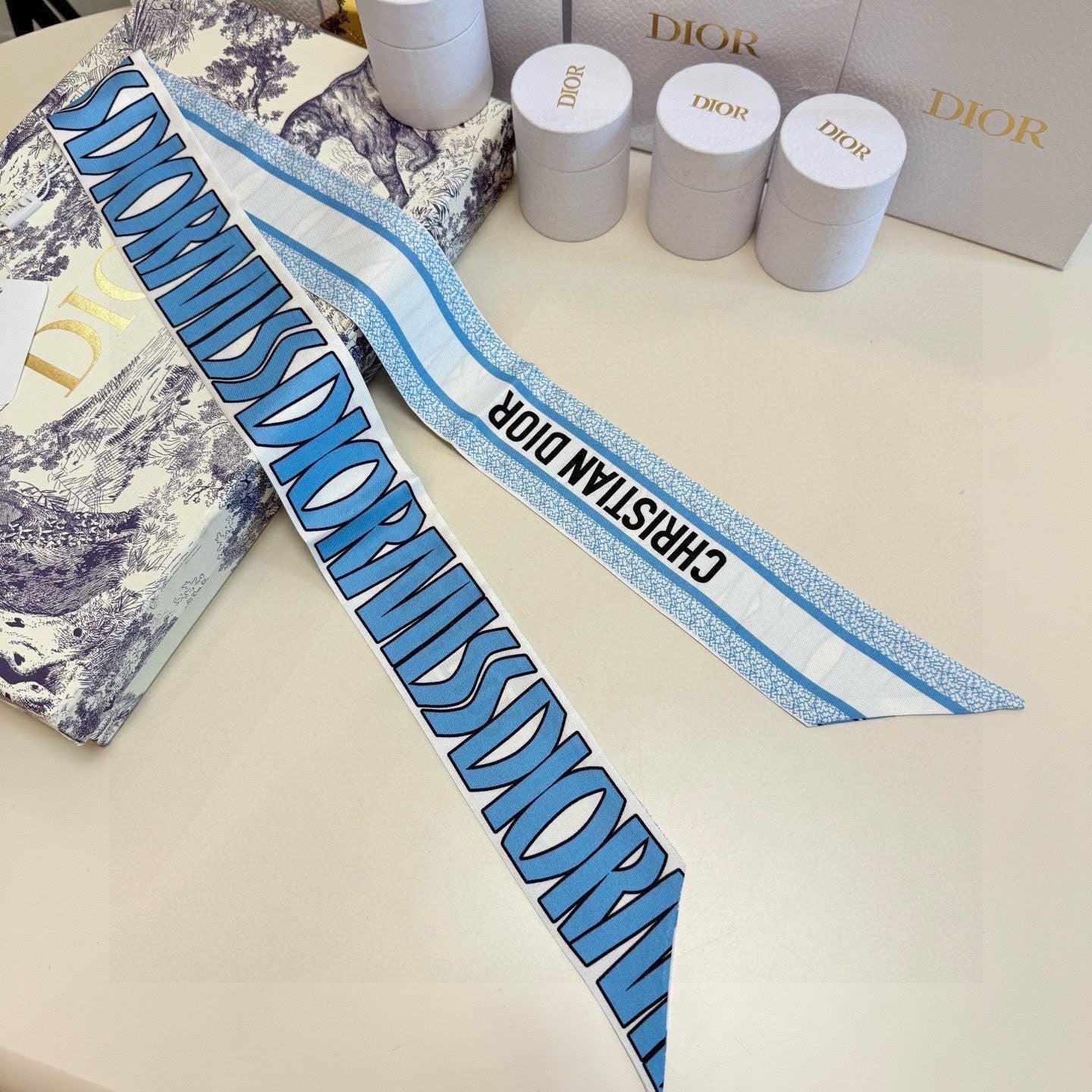 DIOR 26S SCARF 105CM IN SILK 259065