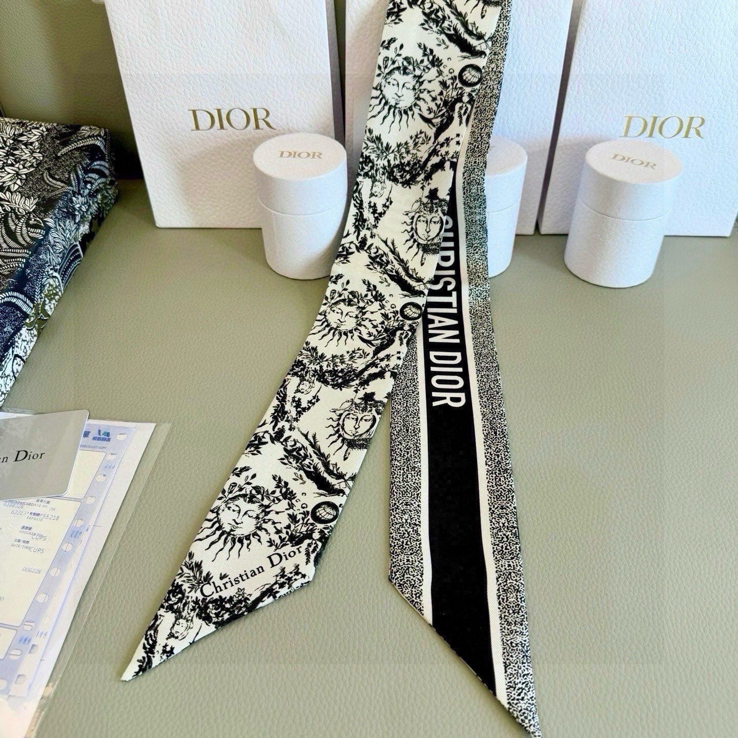 DIOR 26S SCARF 100CM IN SILK 293700