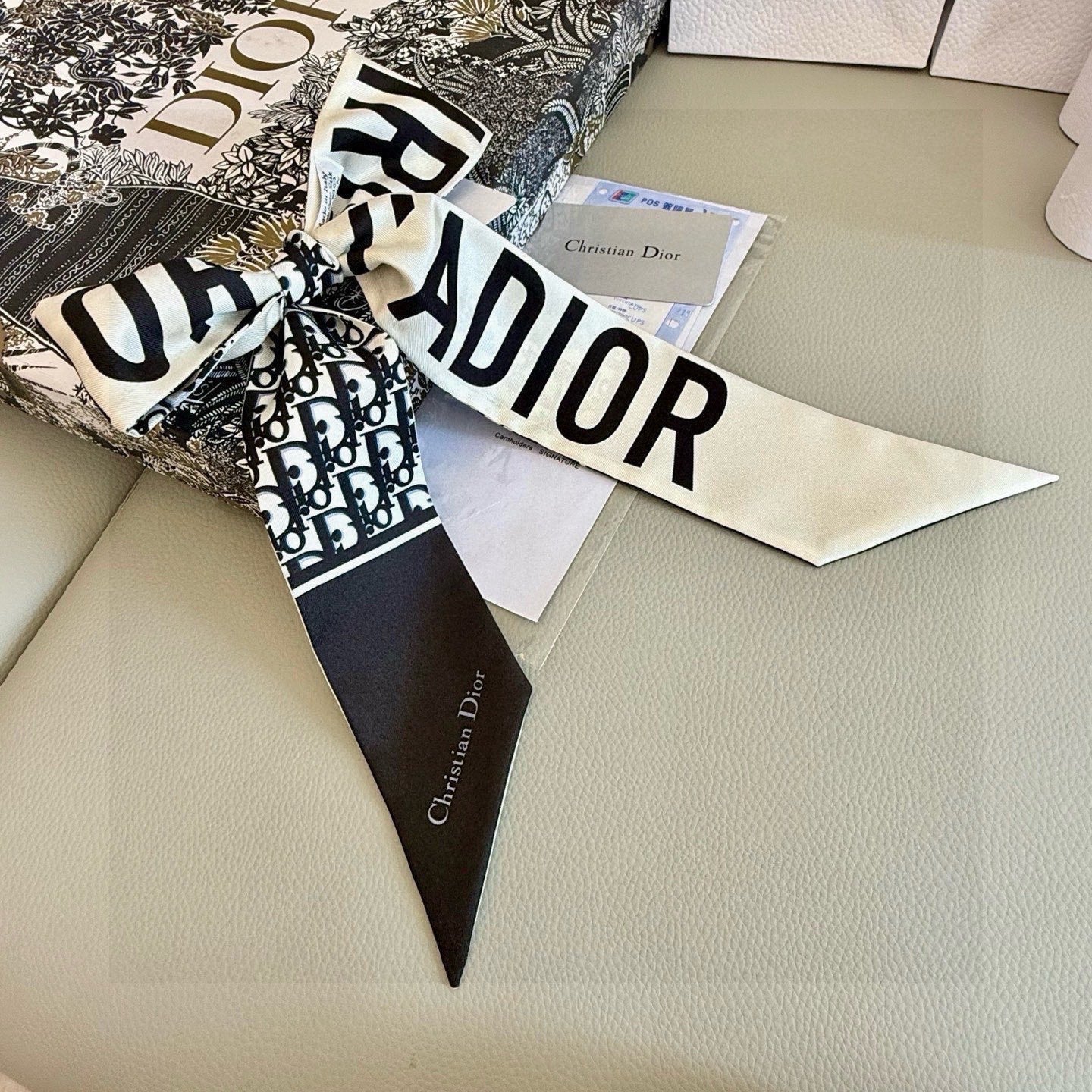 DIOR 26S SCARF 105CM IN SILK 297753