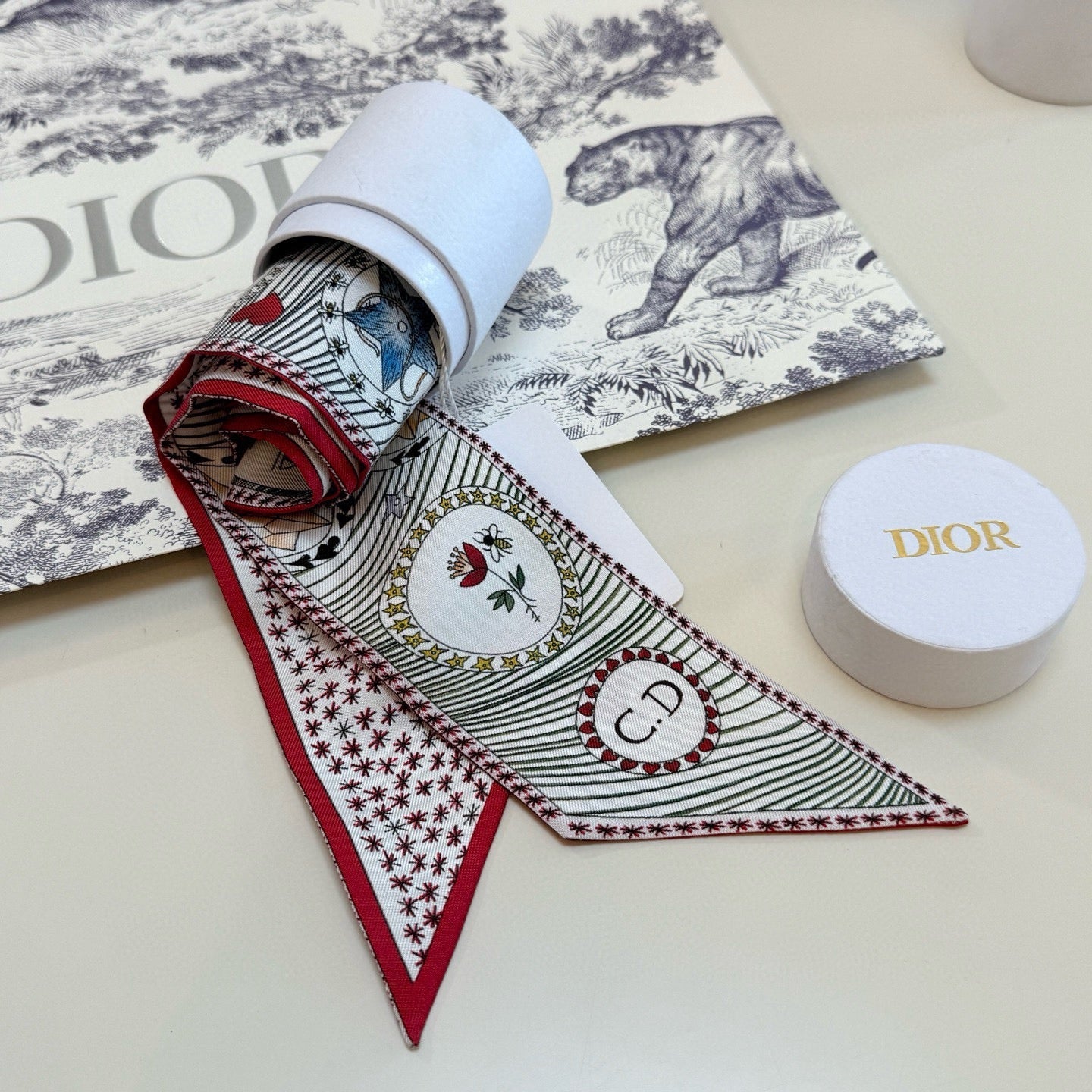 DIOR 26S SCARF 105CM IN SILK 298065
