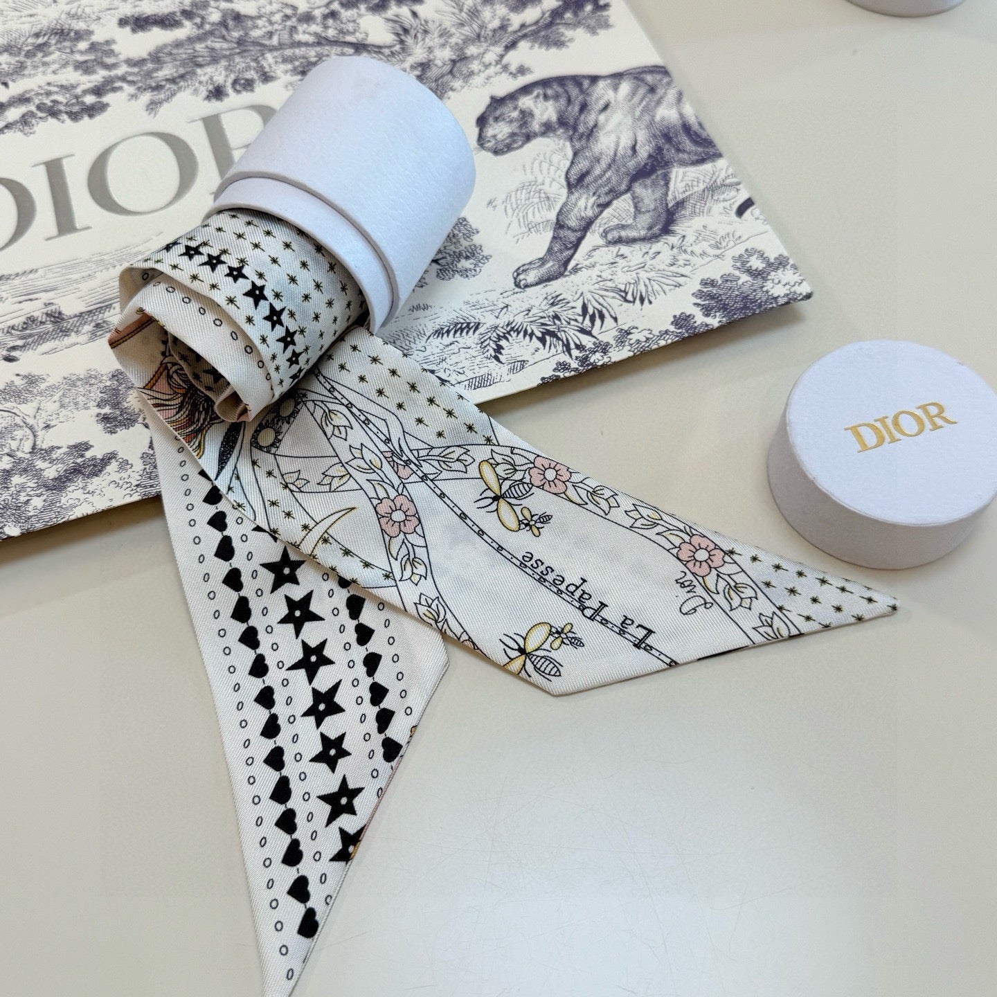 DIOR 26S SCARF 105CM IN SILK 298069