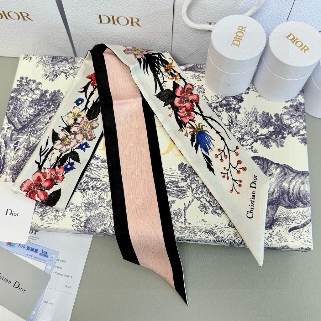 DIOR 26S SCARF 105CM IN SILK 302916