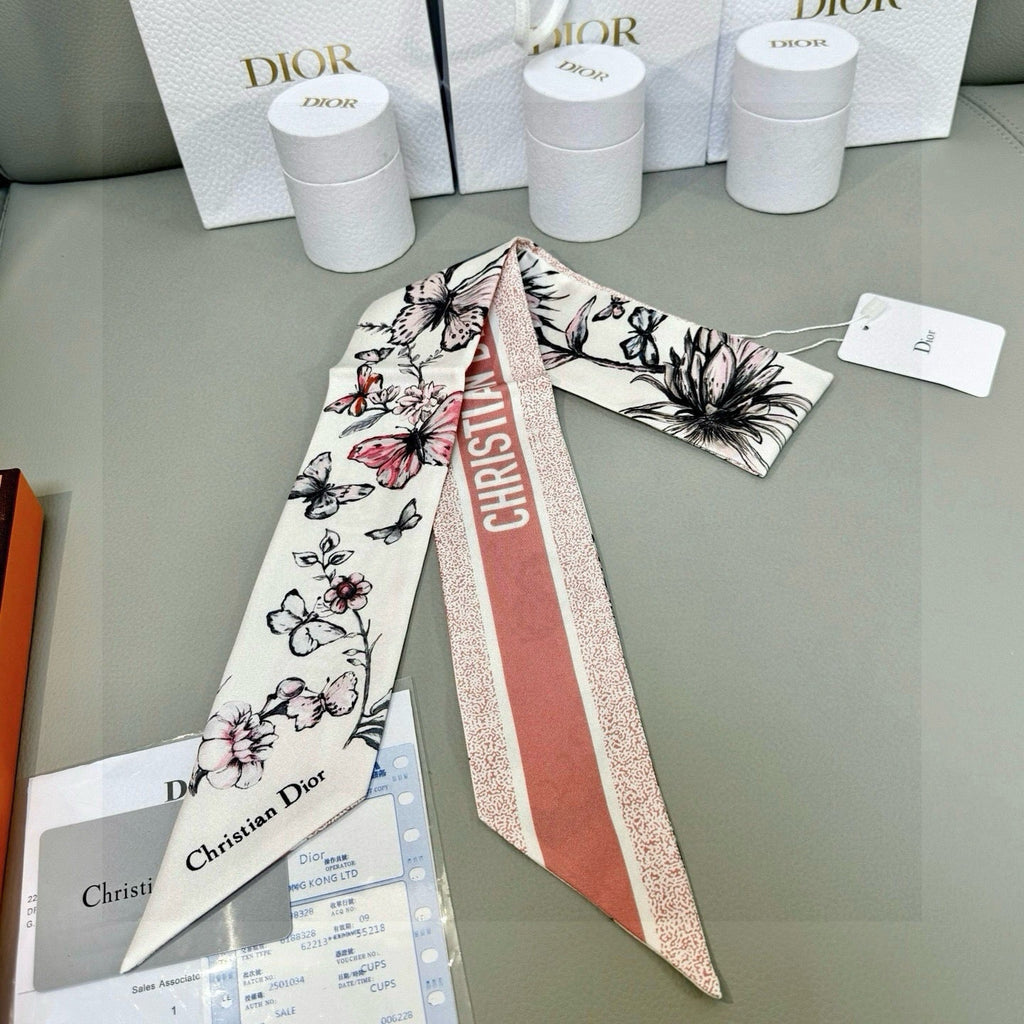 DIOR 26S SCARF 100CM IN SILK 305837