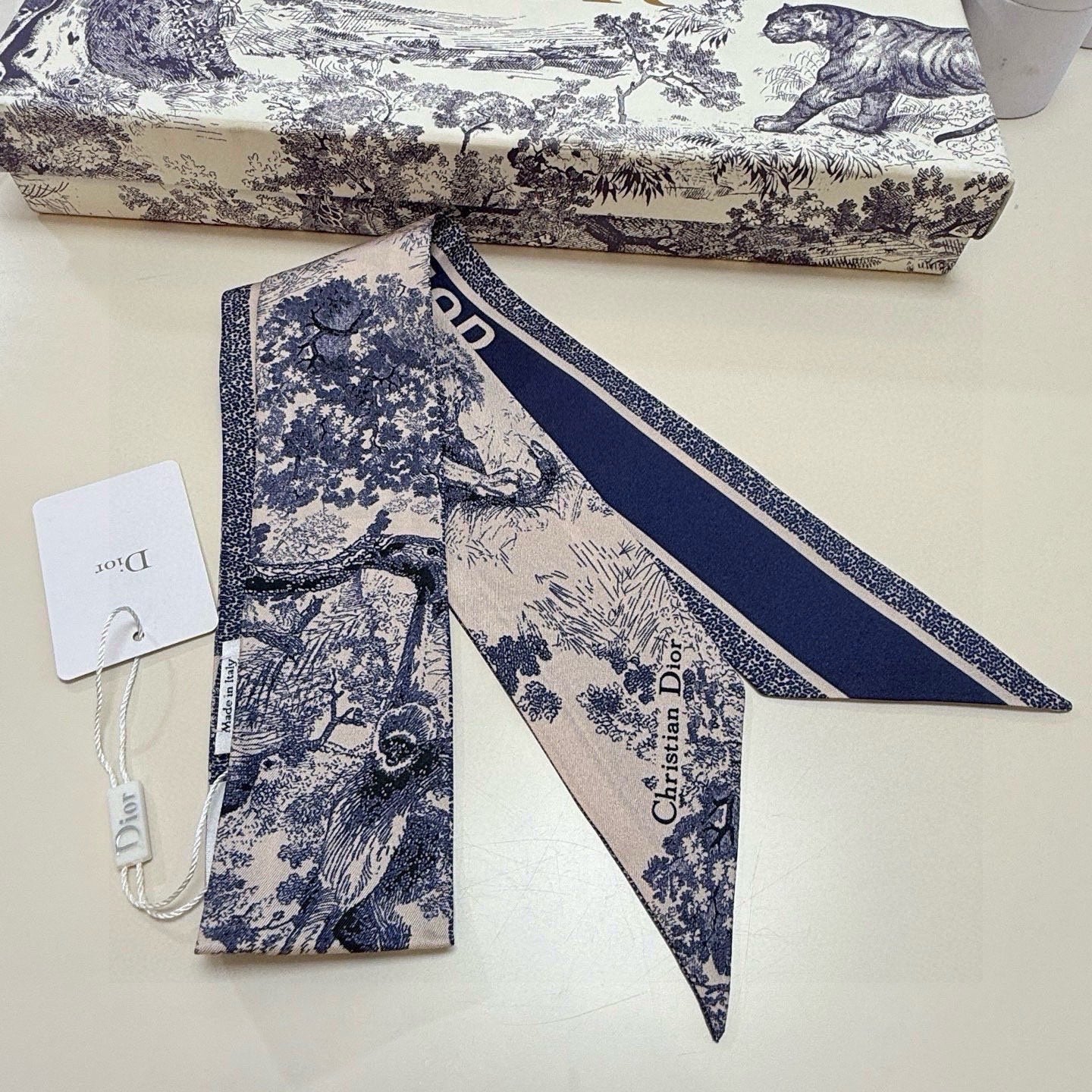 DIOR 26S SCARF 105CM IN SILK 302929