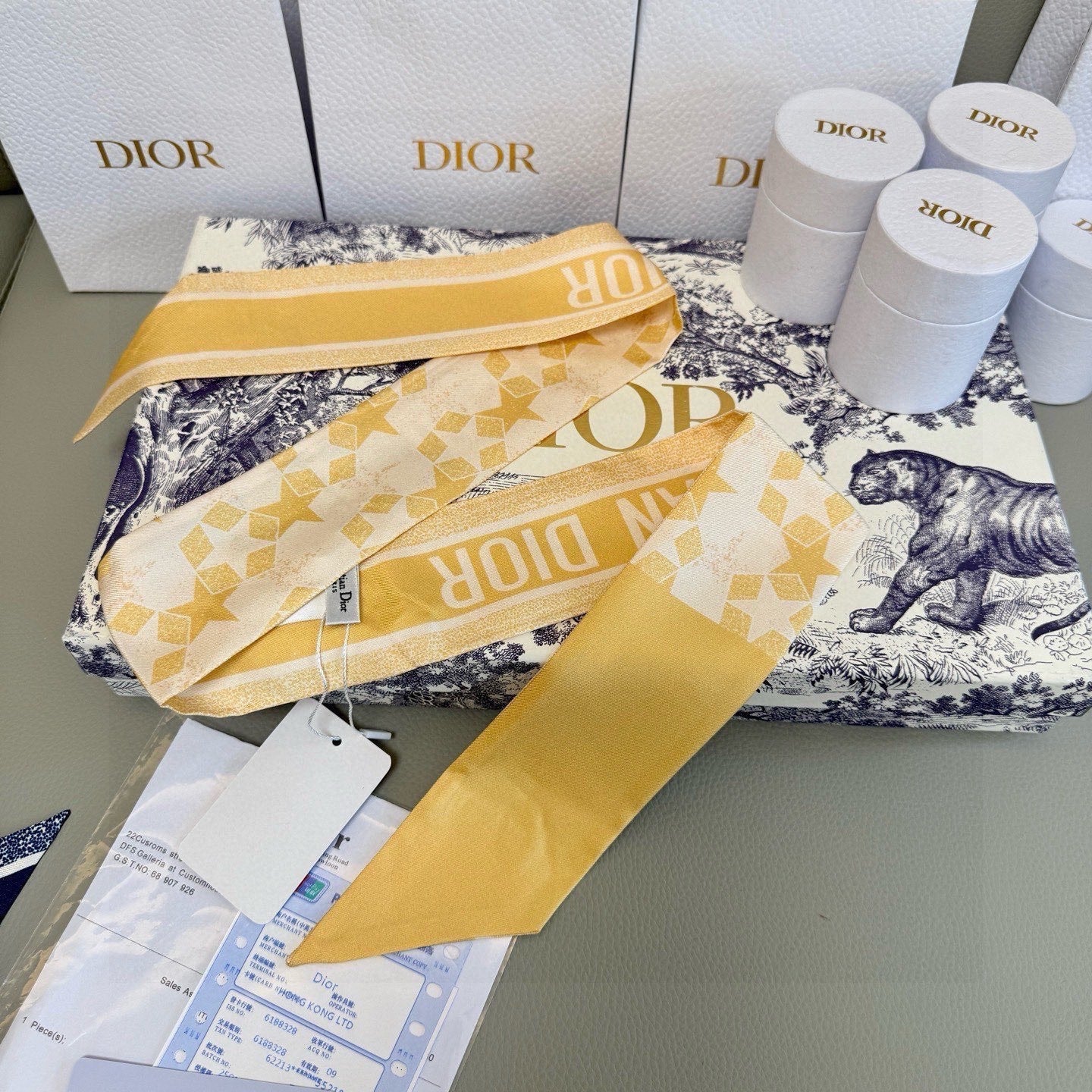 DIOR 26S SCARF 105CM IN SILK 276434