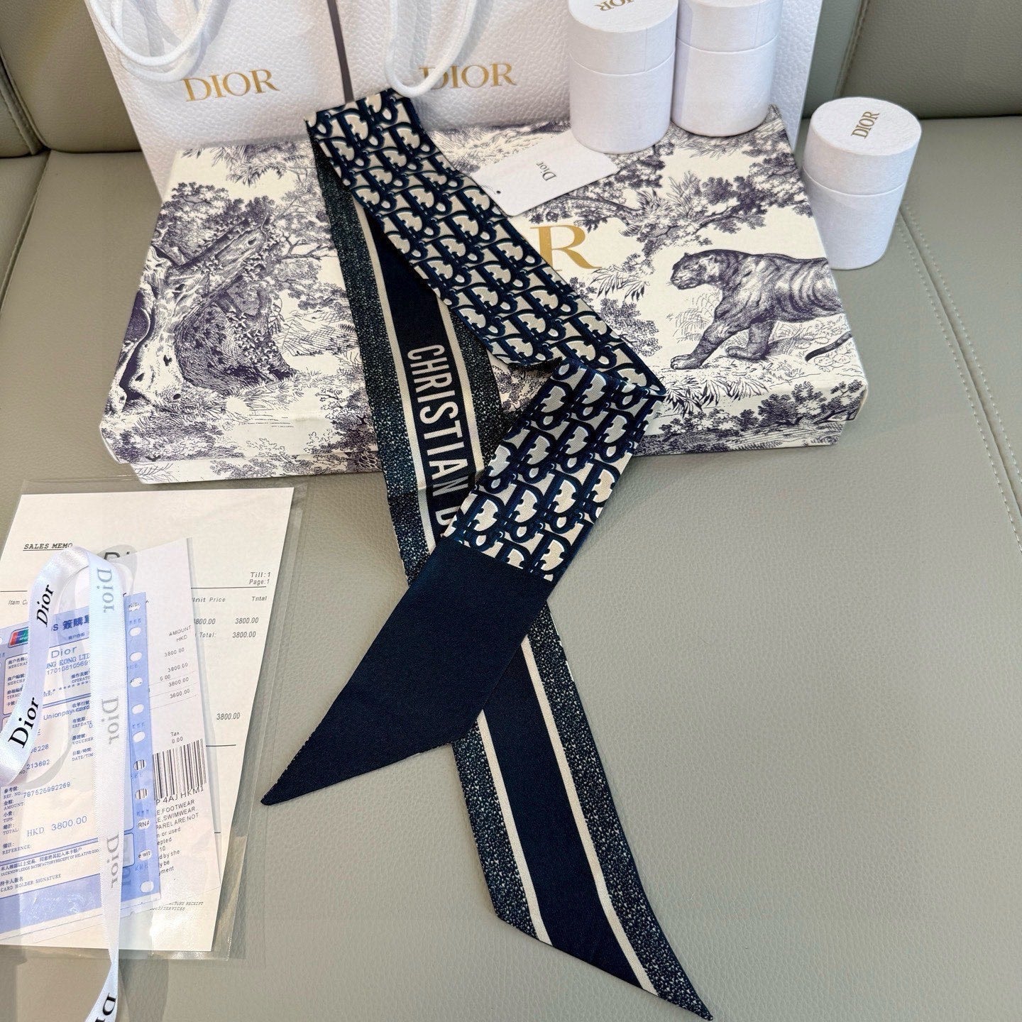 DIOR 26S SCARF 105CM IN SILK 313073