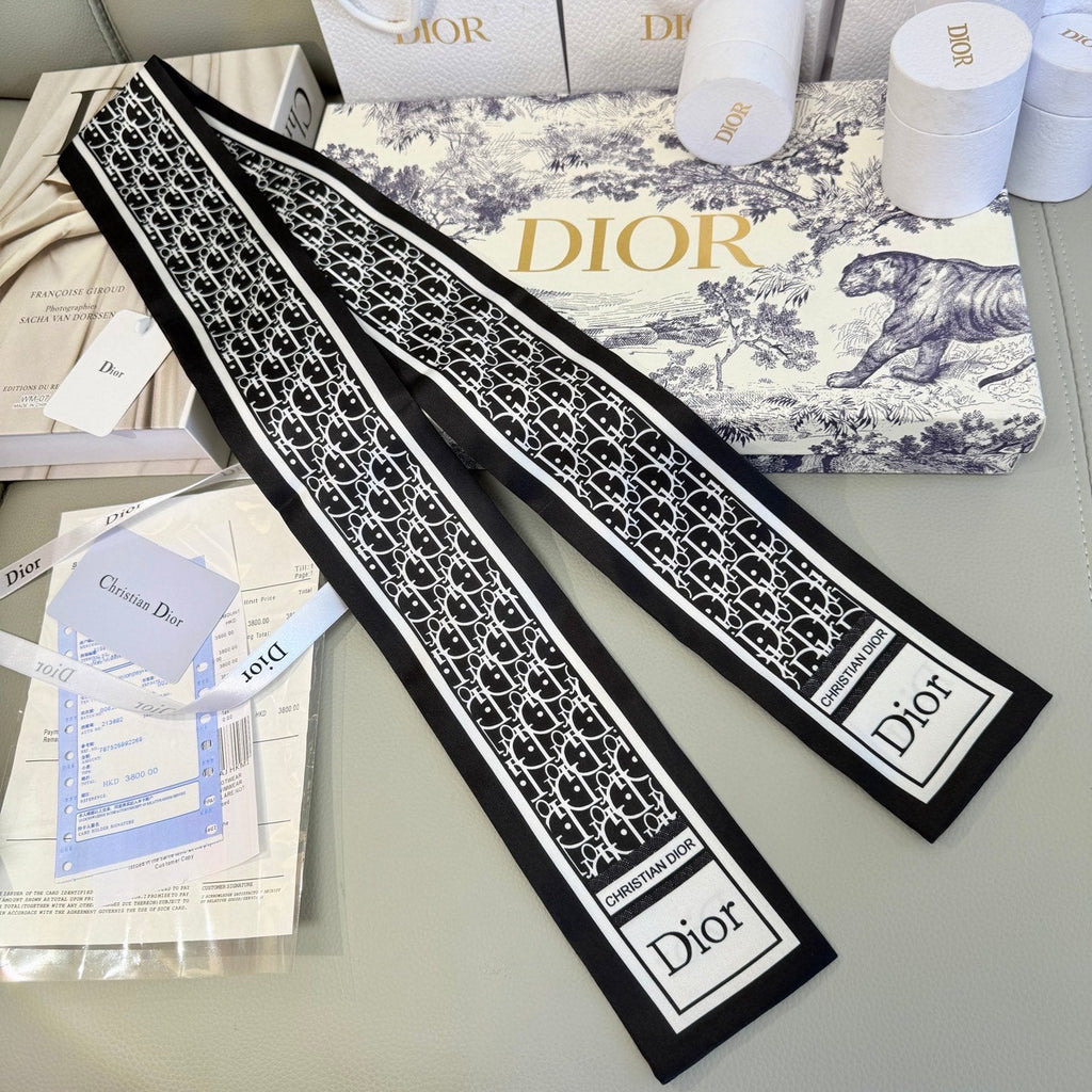 DIOR 26S SCARF 100CM IN SILK 316475