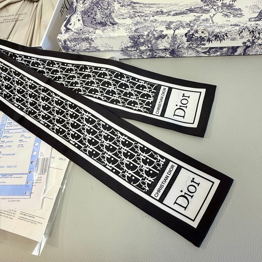 DIOR 26S SCARF 100CM IN SILK 316475
