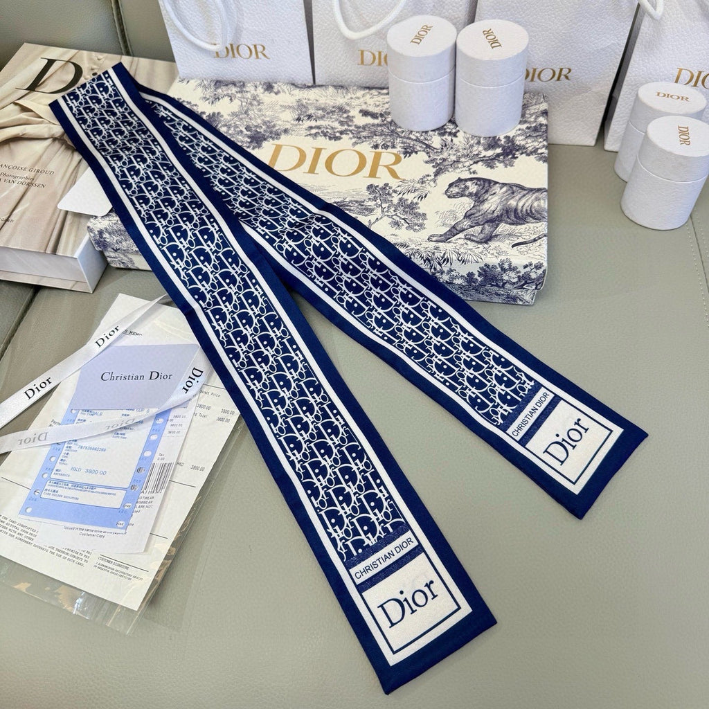 DIOR 26S SCARF 100CM IN SILK 316478