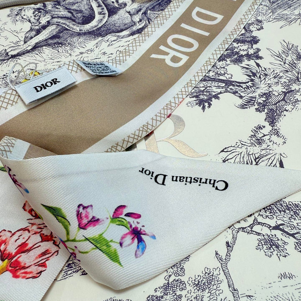DIOR 26S SCARF 100CM IN SILK 316497