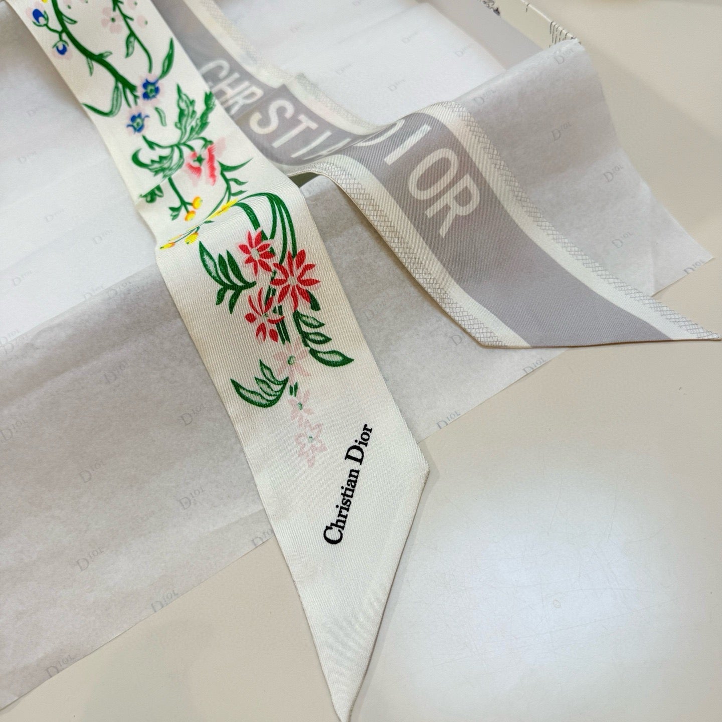 DIOR 26S SCARF 100CM IN SILK 316498